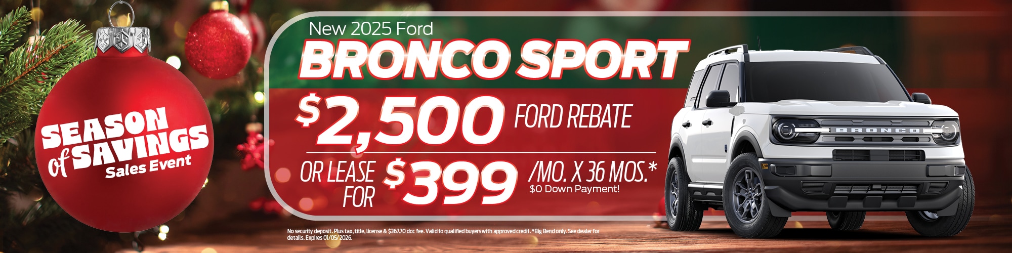 2025 Ford Bronco Sport Offer | Wickstrom Ford