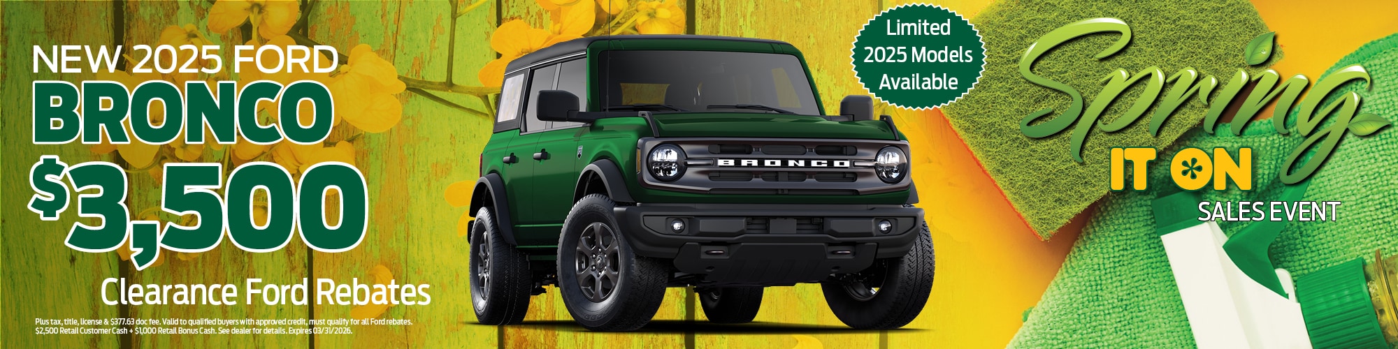 2025 Ford Bronco Offer | Wickstrom Ford