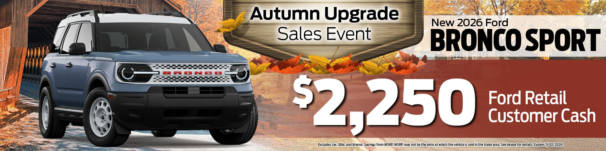 2026 Ford Bronco Sport Finance Offer | Wickstrom Ford