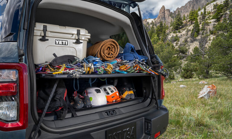 2026 Ford Bronco gear in trunk