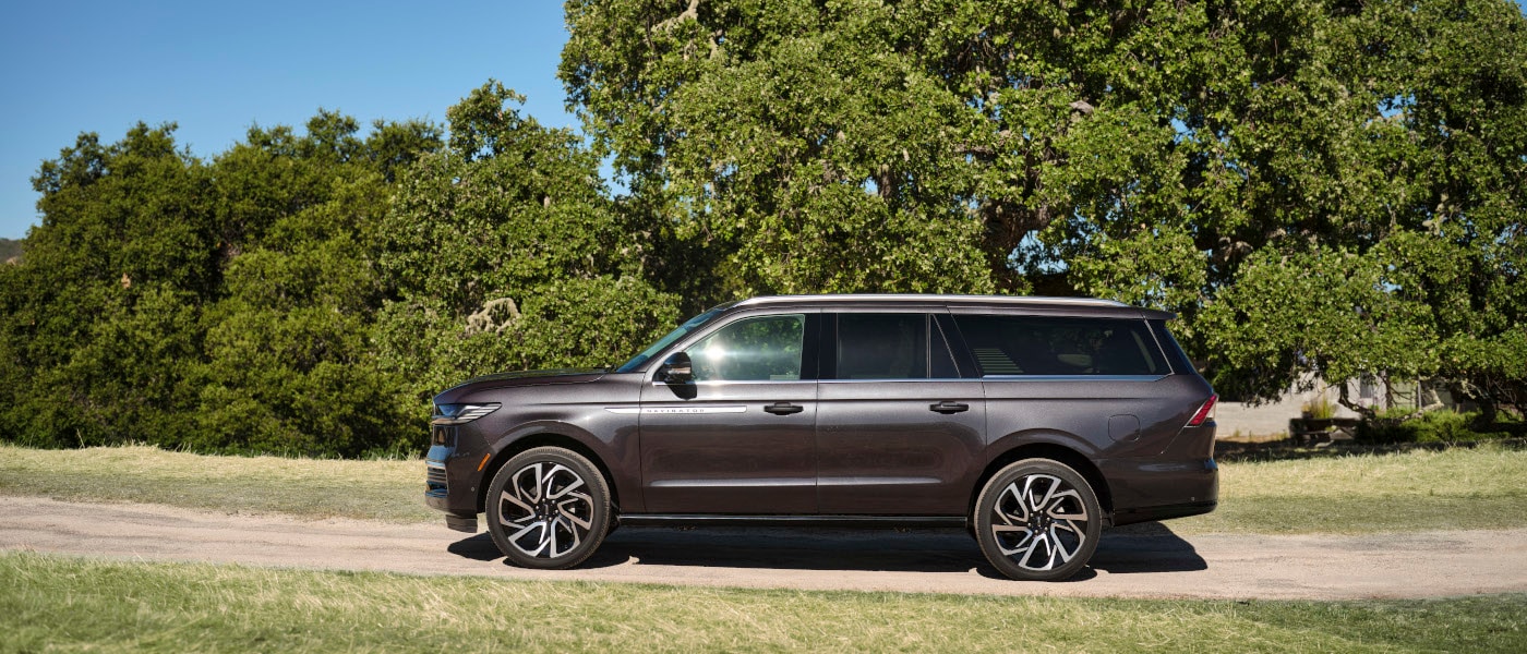 2026 Lincoln Navigator side view on dirt road