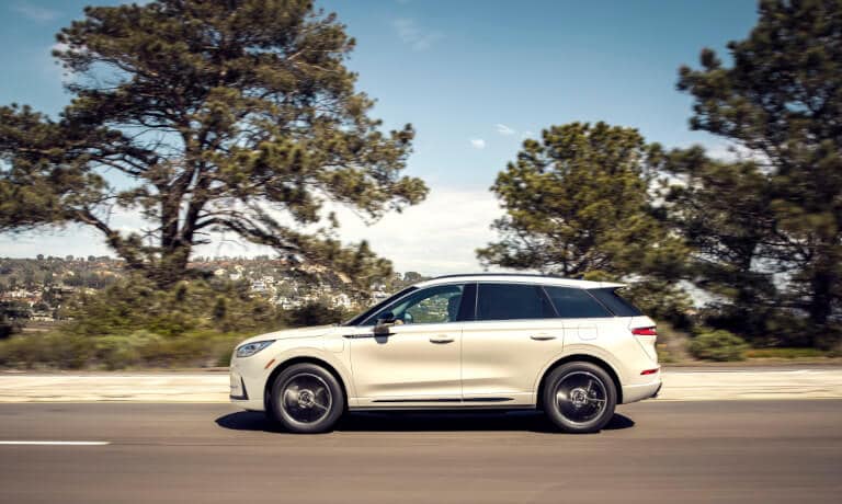 2025 Lincoln Corsair side view driving
