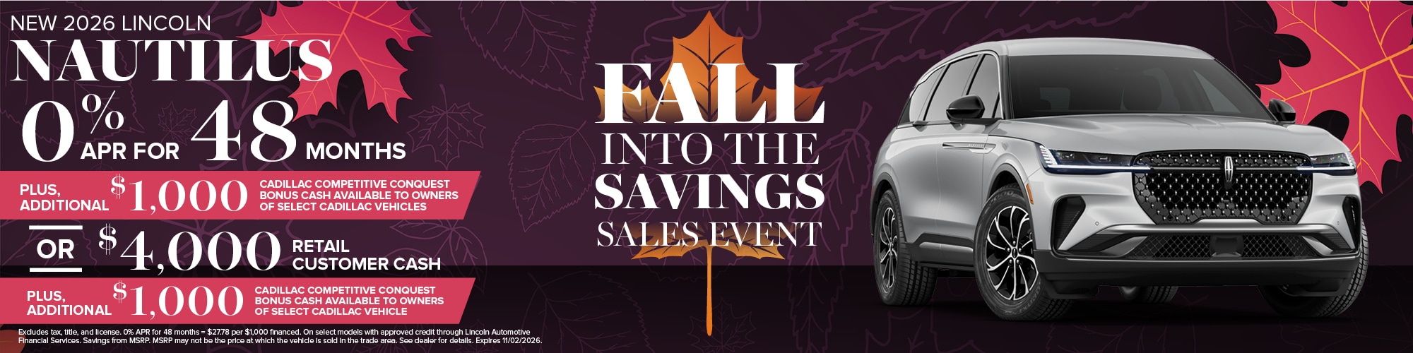 2026 Lincoln Nautilus Special Offer | Wickstrom Lincoln