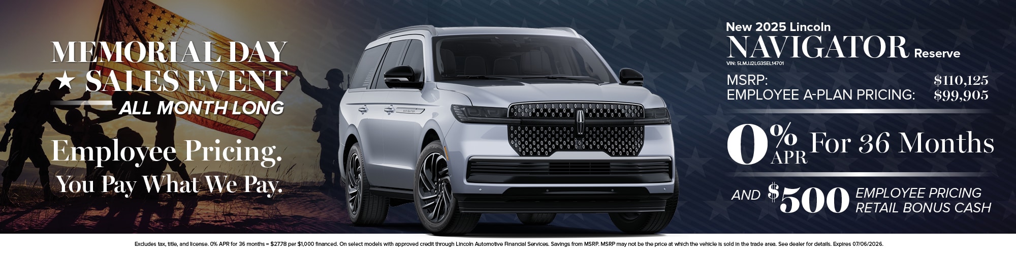 2025 Lincoln Navigator Finance Offer | Wickstrom Lincoln