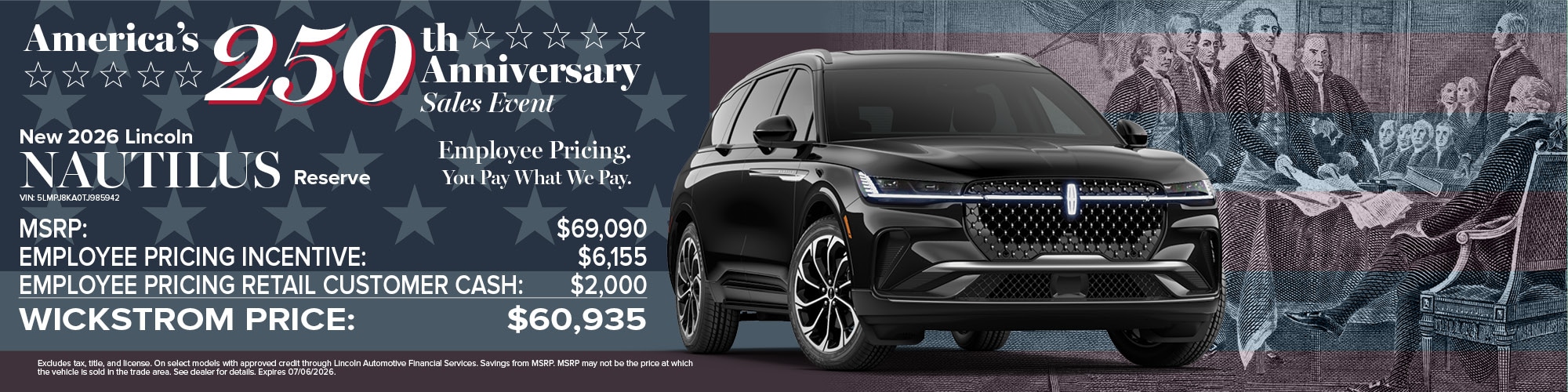 2026 Lincoln Nautilus Finance Offer | Wickstrom Lincoln