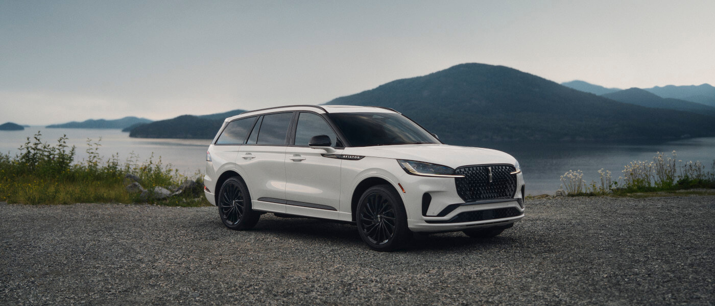 2026 Lincoln Aviator parked by the water