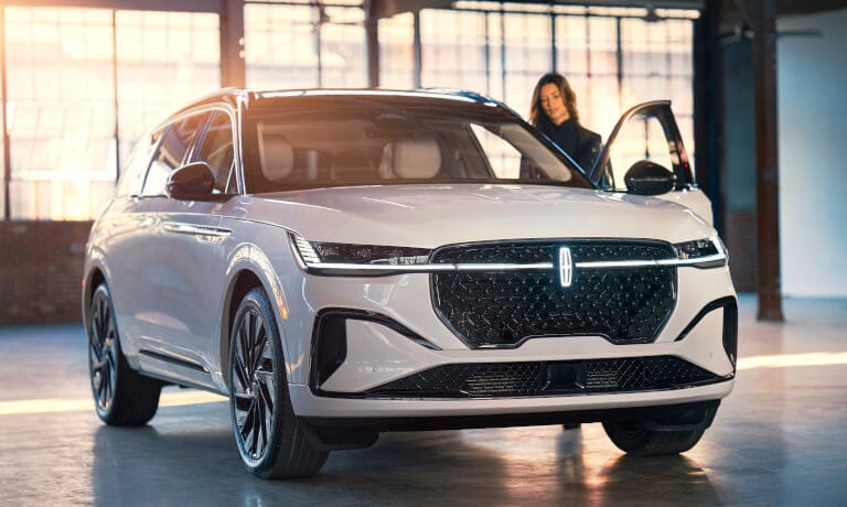 2026 Lincoln Nautilus parked in warehouse with driver
