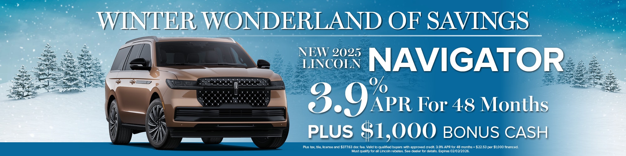 2025 Lincoln Navigator Finance Offer | Wickstrom Lincoln
