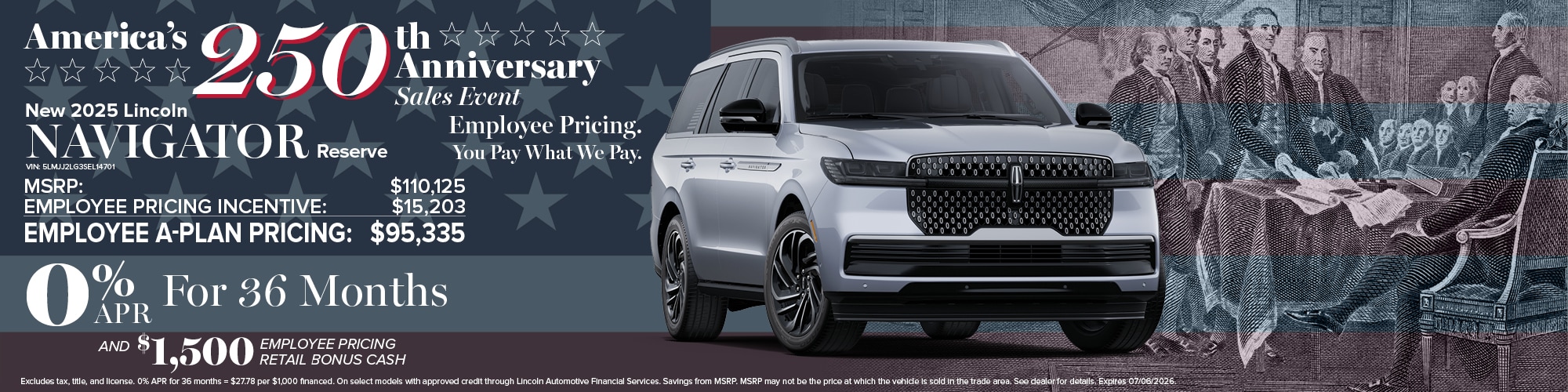 2025 Lincoln Navigator Finance Offer | Wickstrom Lincoln