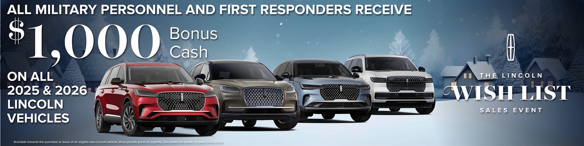 Bonus Cash on 2025 & 2026 Lincoln Vehicles | Wickstrom Lincoln
