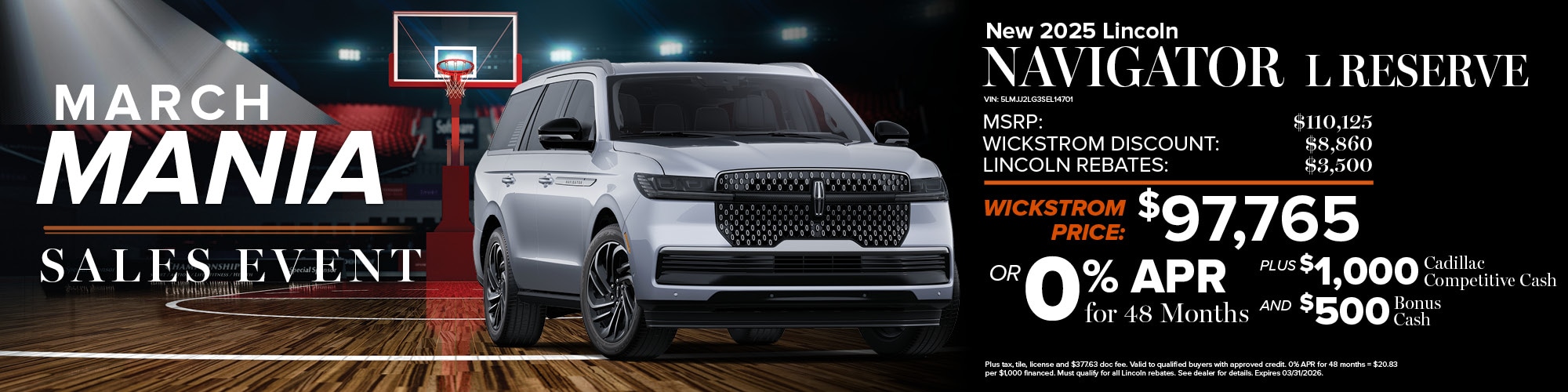 2025 Lincoln Navigator L Finance Offer | Wickstrom Lincoln