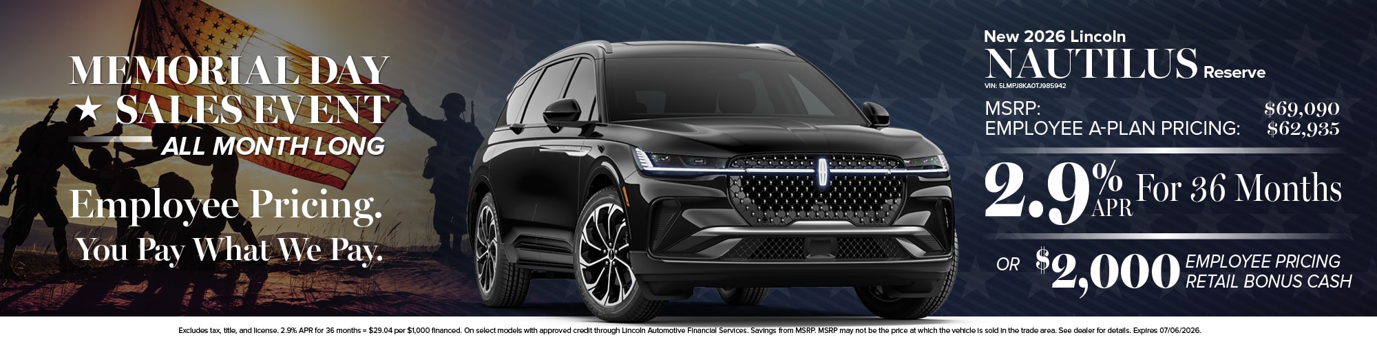 2026 Lincoln Nautilus Finance Offer | Wickstrom Lincoln