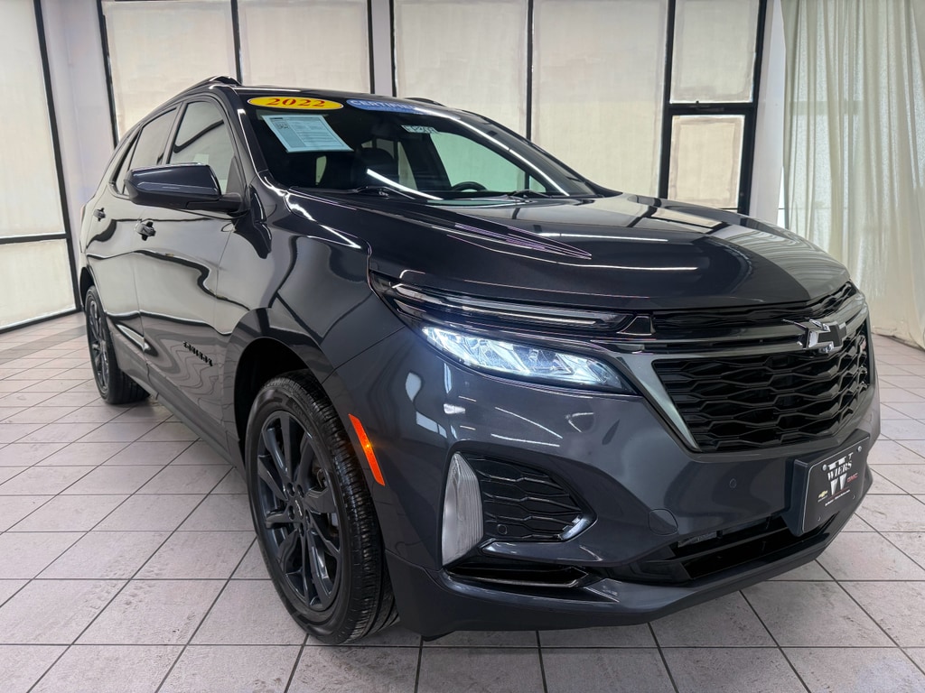 Certified 2022 Chevrolet Equinox RS with VIN 2GNAXWEV2N6101425 for sale in Demotte, IN
