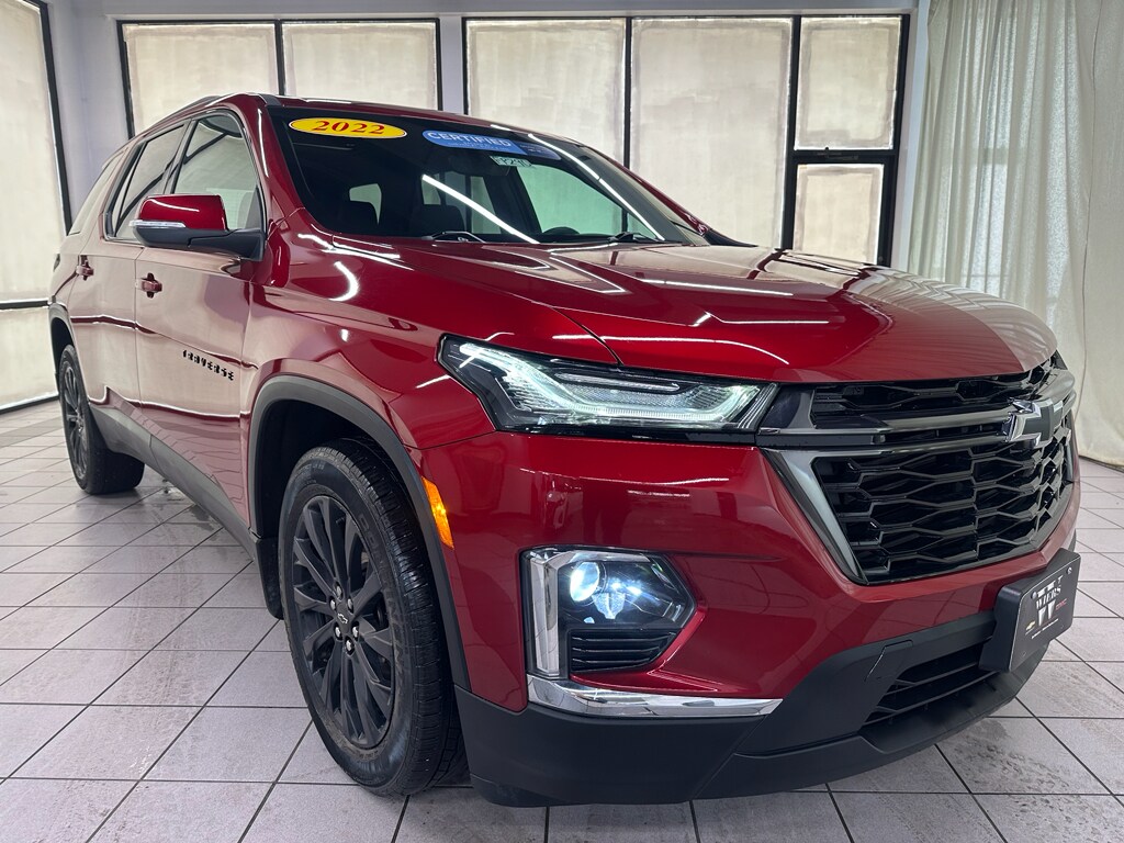 Certified 2022 Chevrolet Traverse RS with VIN 1GNEVJKW4NJ147185 for sale in Demotte, IN