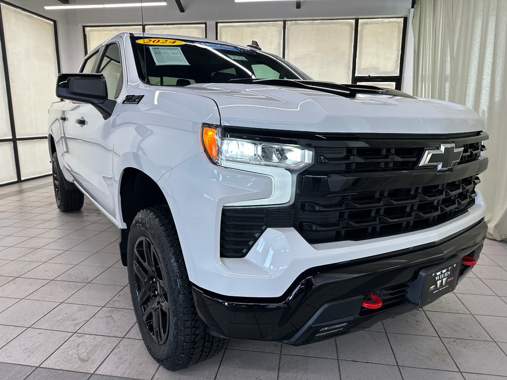 Certified 2024 Chevrolet Silverado 1500 LT Trail Boss with VIN 3GCUDFEDXRG398928 for sale in Demotte, IN
