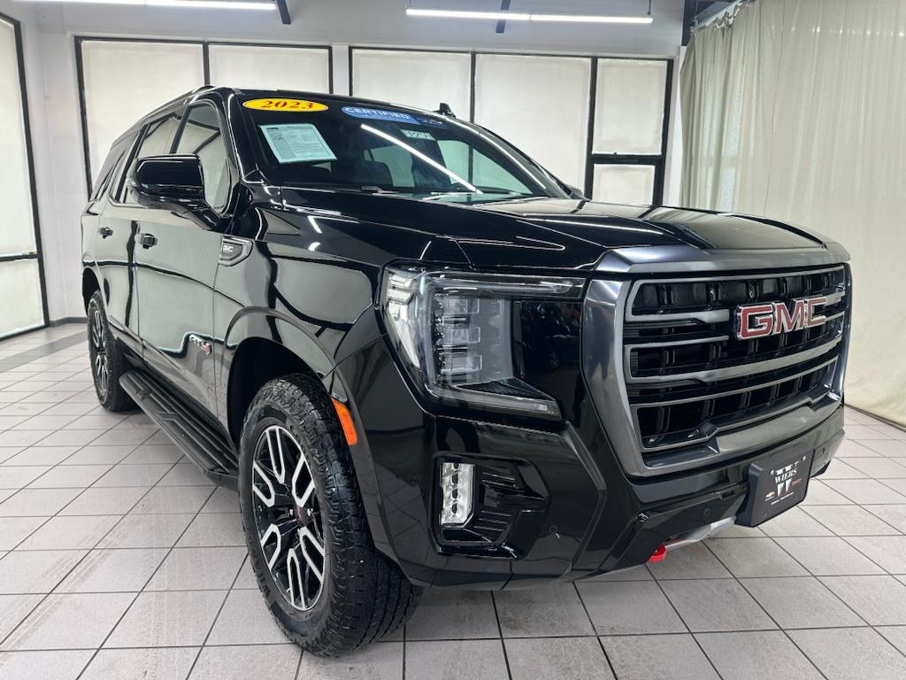 Used 2023 GMC Yukon AT4 with VIN 1GKS2CKD8PR488113 for sale in Demotte, IN