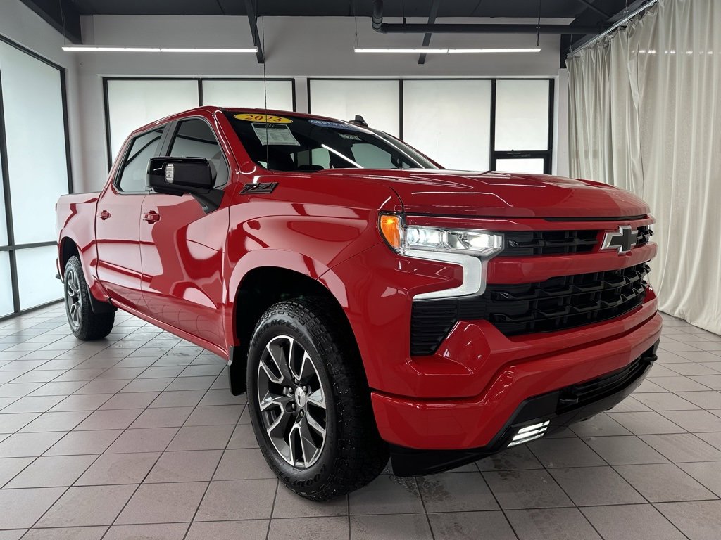 Used 2023 Chevrolet Silverado 1500 RST with VIN 2GCUDEED5P1119627 for sale in Demotte, IN