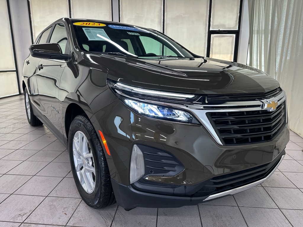 Certified 2023 Chevrolet Equinox LT with VIN 3GNAXKEG1PL171054 for sale in Demotte, IN