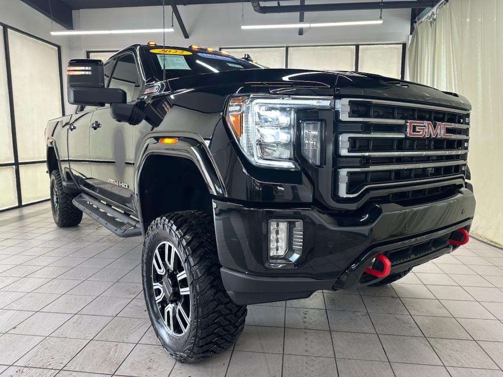 Certified 2022 GMC Sierra 2500HD AT4 with VIN 1GT19PEY2NF169359 for sale in Demotte, IN