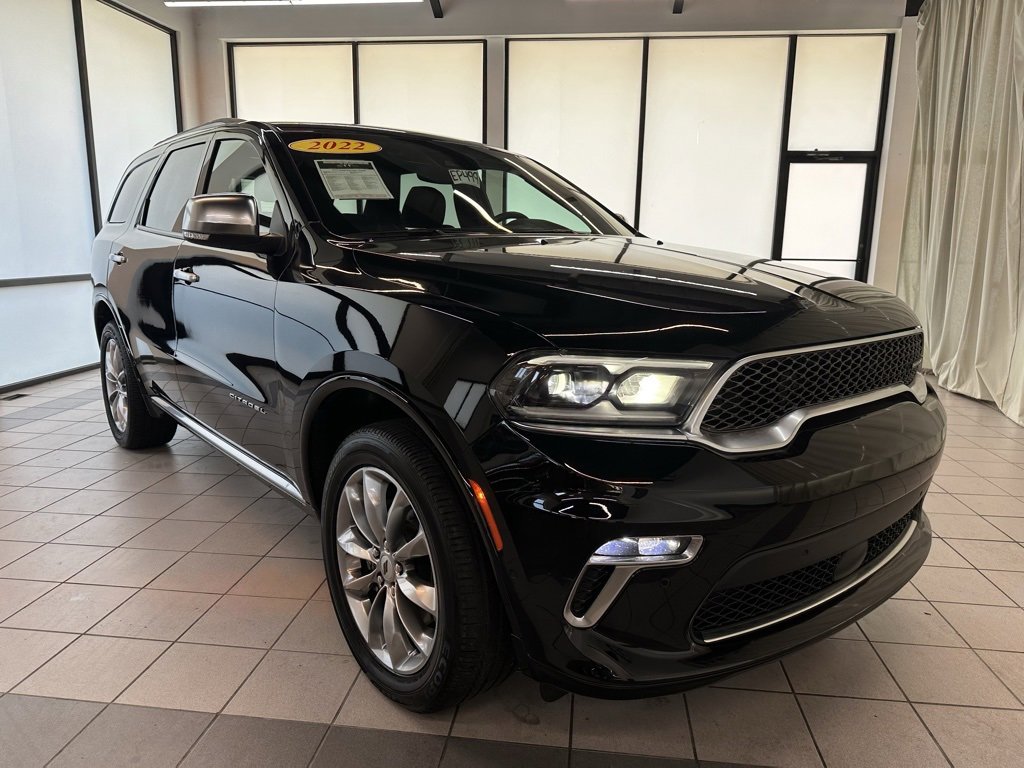 Used 2022 Dodge Durango Citadel with VIN 1C4SDJET7NC216083 for sale in Demotte, IN