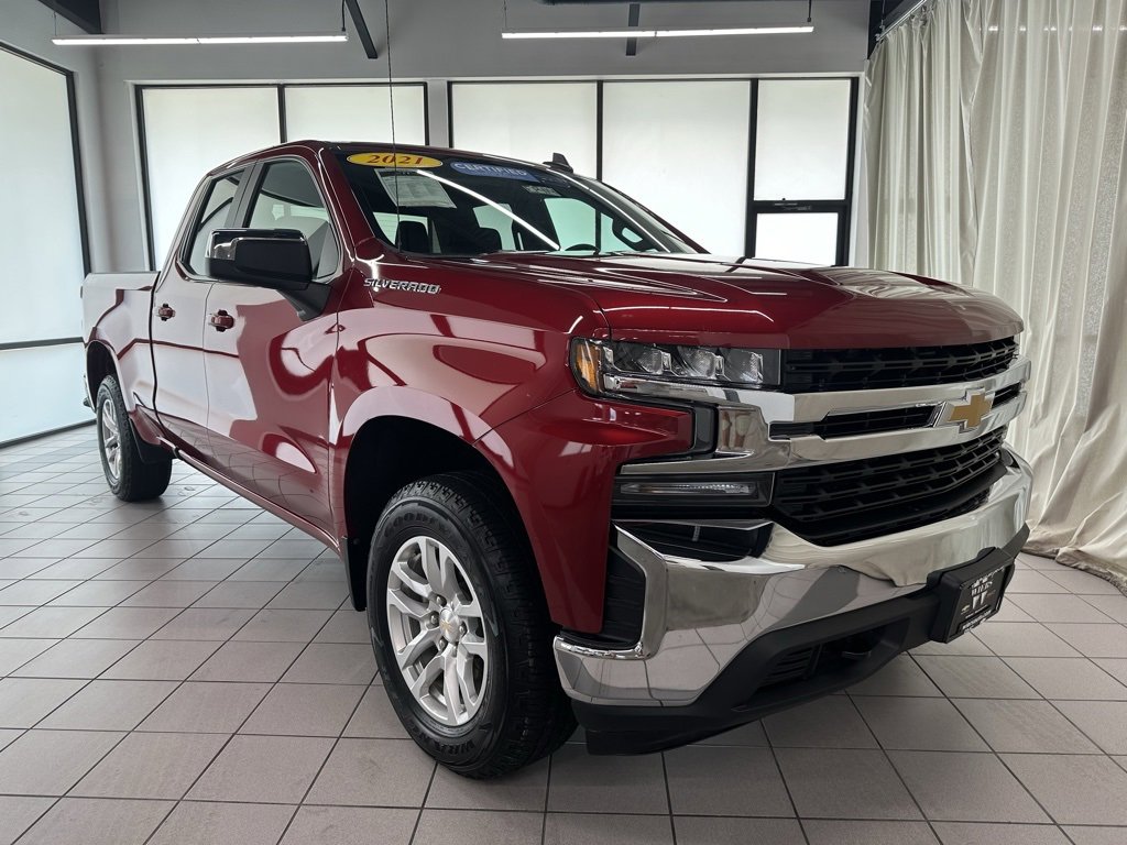 Certified 2021 Chevrolet Silverado 1500 LT with VIN 1GCRYDEK6MZ334469 for sale in Demotte, IN