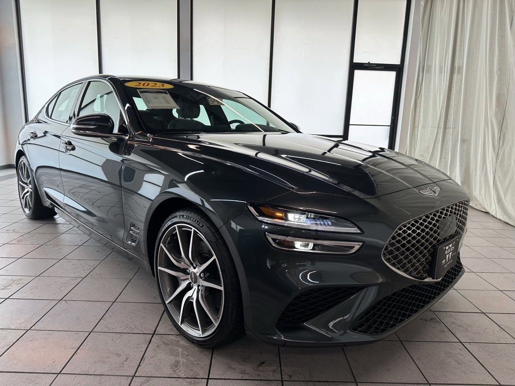 Used 2023 GENESIS G70 Standard with VIN KMTG34TA2PU134286 for sale in Demotte, IN