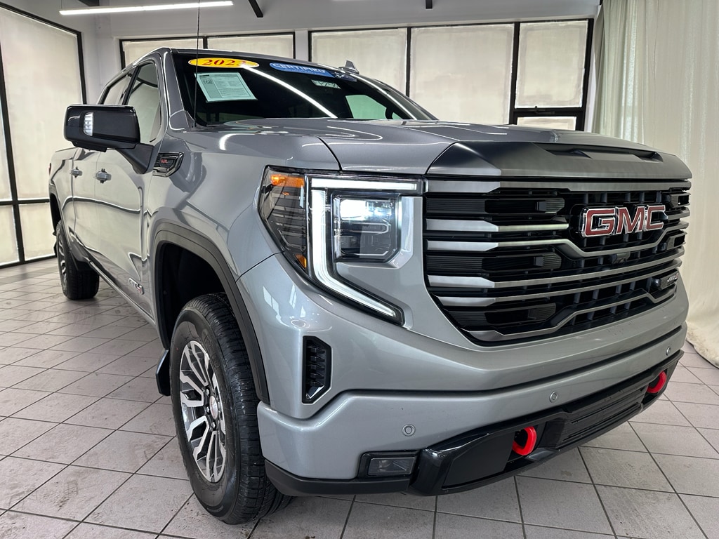 Certified 2023 GMC Sierra 1500 AT4 with VIN 1GTUUEEL3PZ257696 for sale in Demotte, IN
