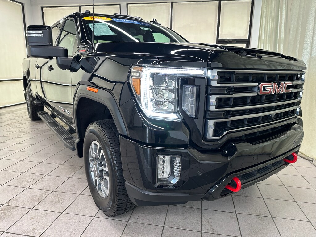 Certified 2023 GMC Sierra 2500HD AT4 with VIN 1GT19PEY5PF247362 for sale in Demotte, IN