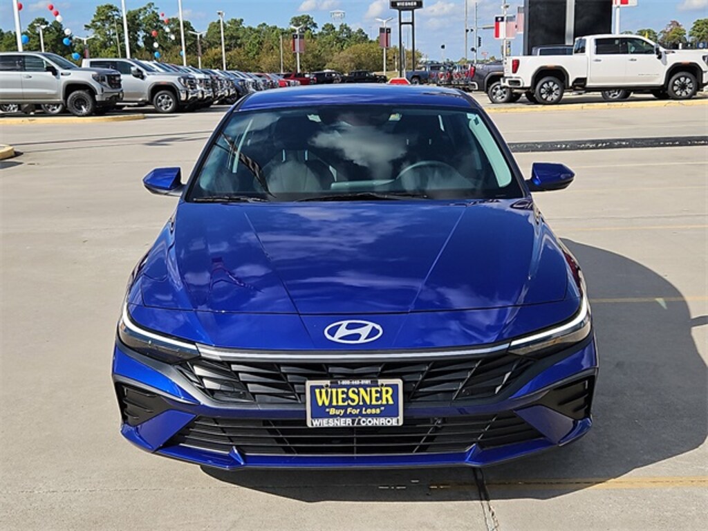 Certified 2024 Hyundai Elantra Hybrid Blue Sedan