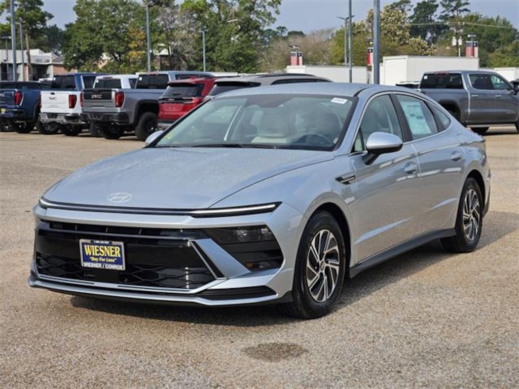 New 2026 Hyundai Sonata Hybrid Blue Sedan