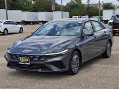 2025 Hyundai Elantra Hybrid Blue Sedan for Sale near Huntsville, TX, at Wiesner Hyundai