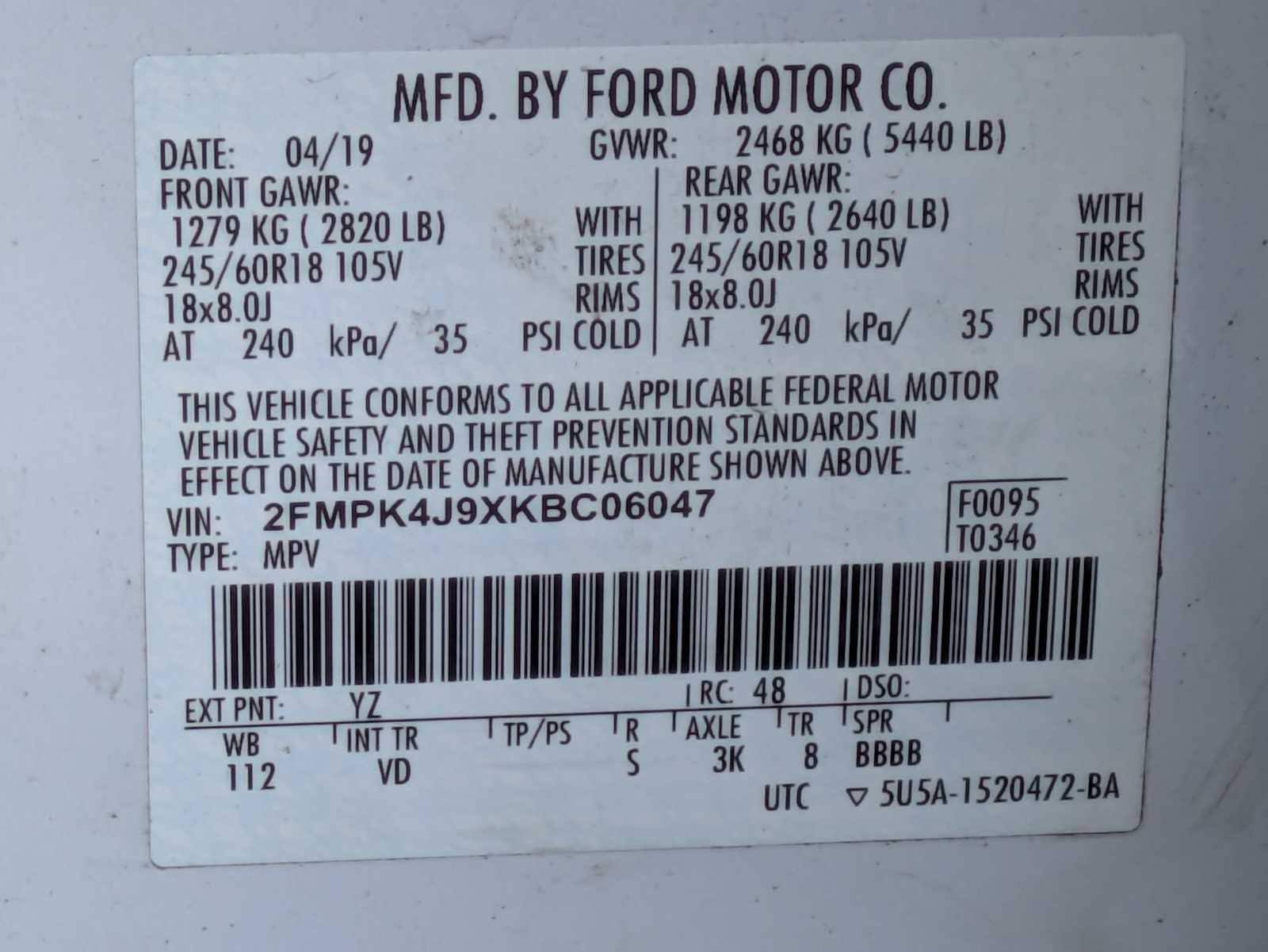 Thumbnail: 2019 Ford Edge - 32