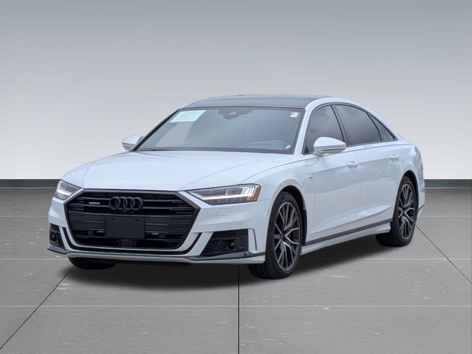 Certified Used 2021 Audi A8 Sedan L 60 Glacier White For Sale