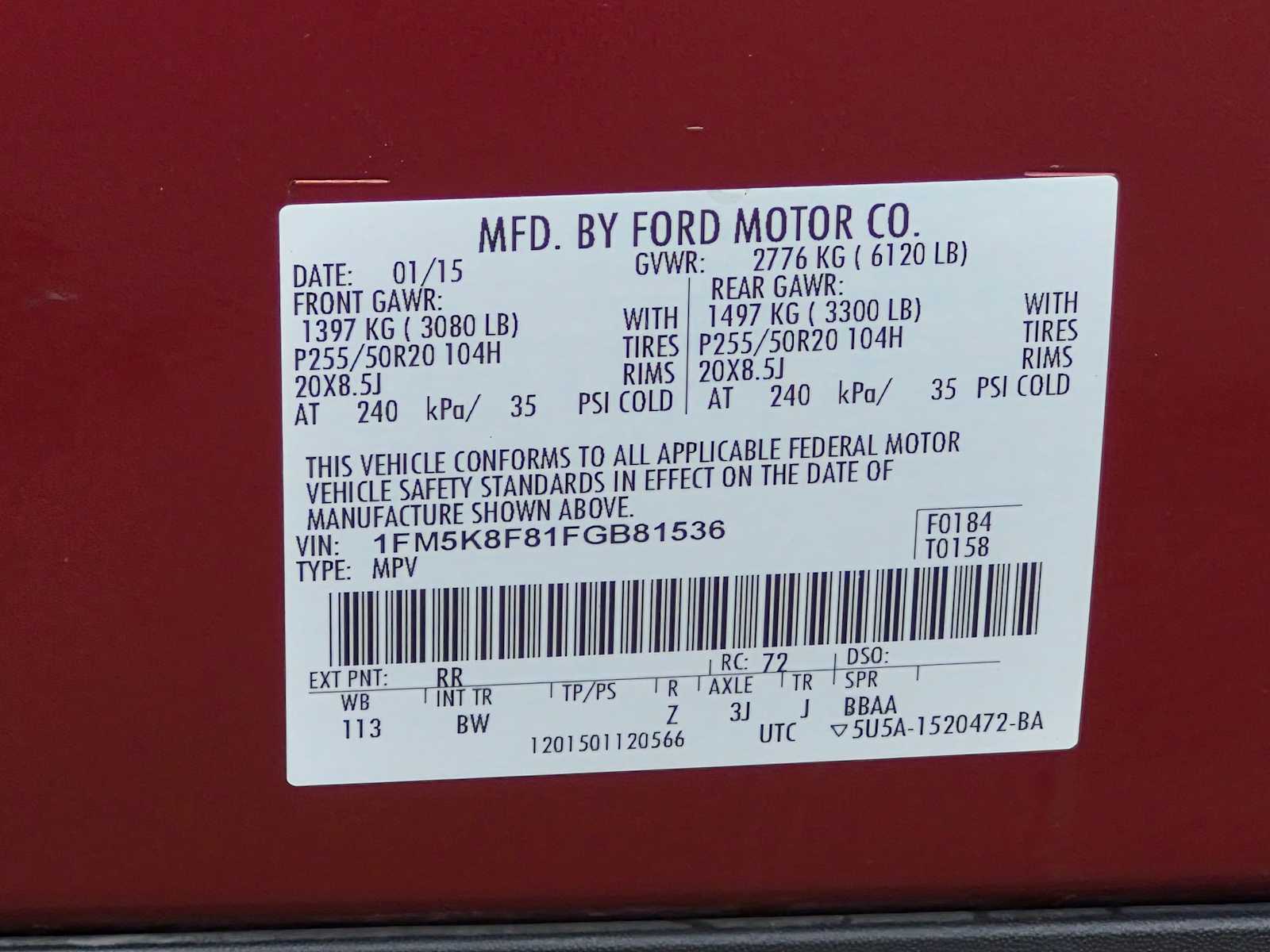 Thumbnail: 2015 Ford Explorer - 37