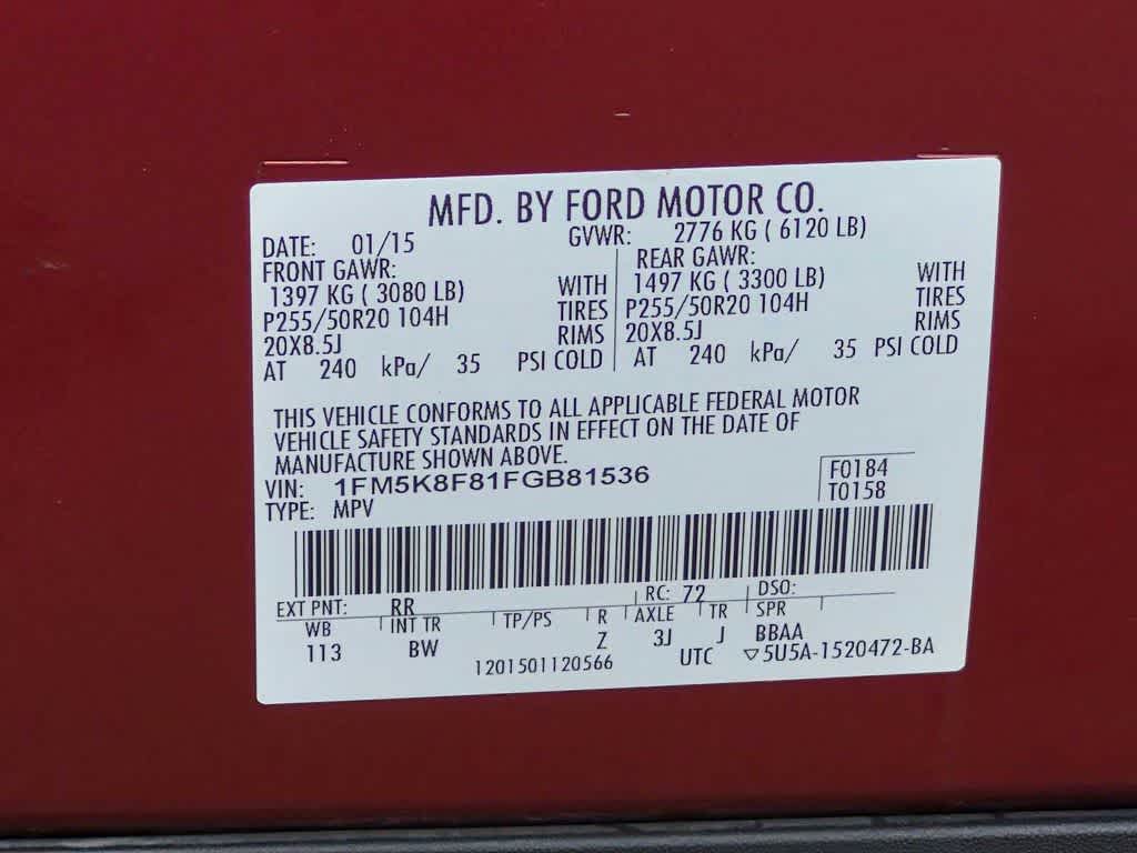 Thumbnail: 2015 Ford Explorer - 38