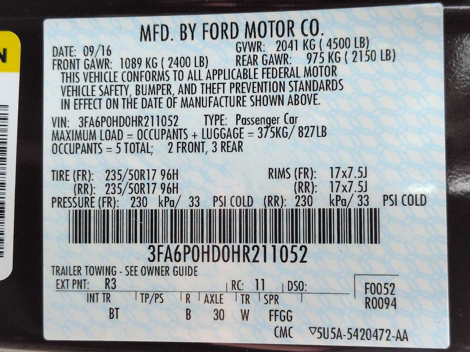 Thumbnail: 2017 Ford Fusion - 34