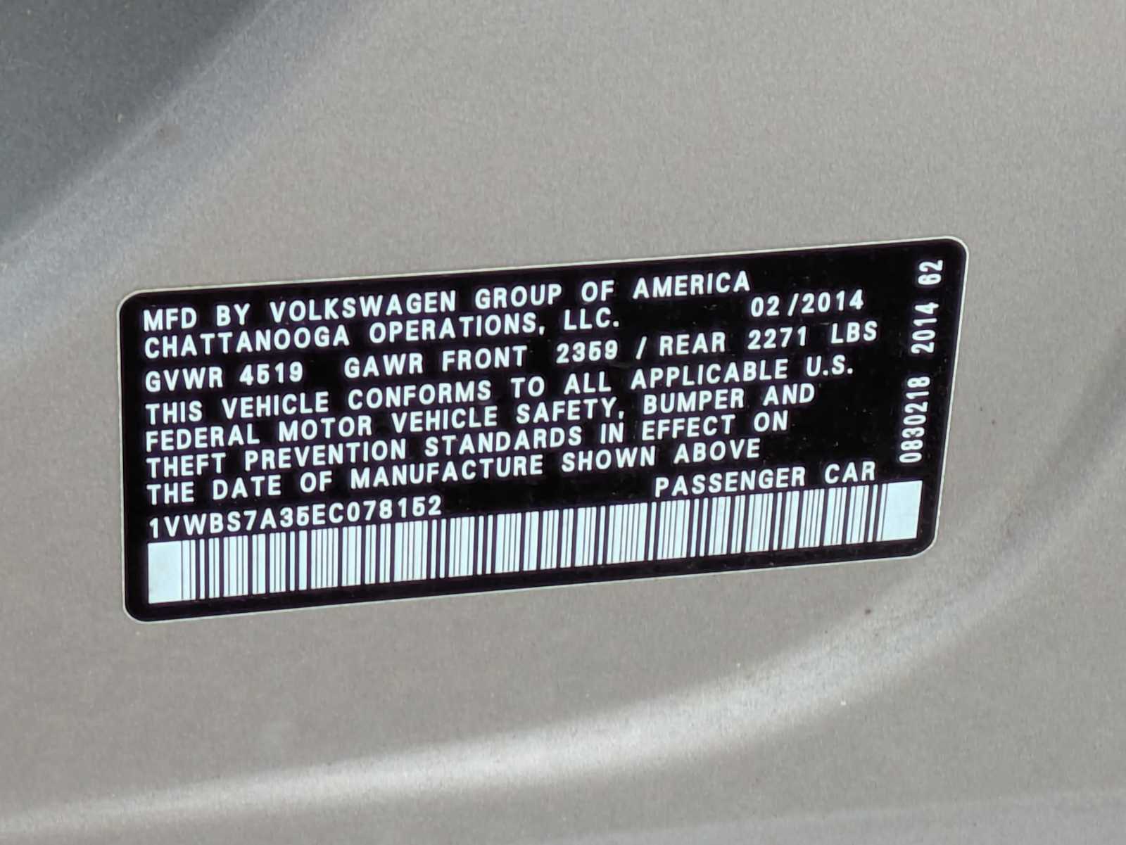 Thumbnail: 2014 Volkswagen Passat - 31
