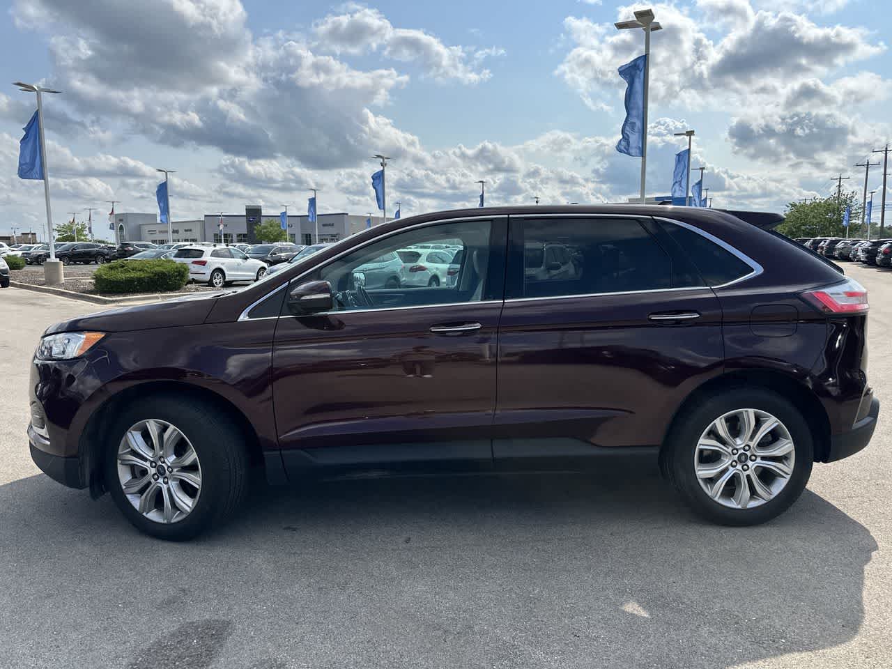 Used 2021 Ford Edge Titanium with VIN 2FMPK4K98MBA27281 for sale in Waukesha, WI