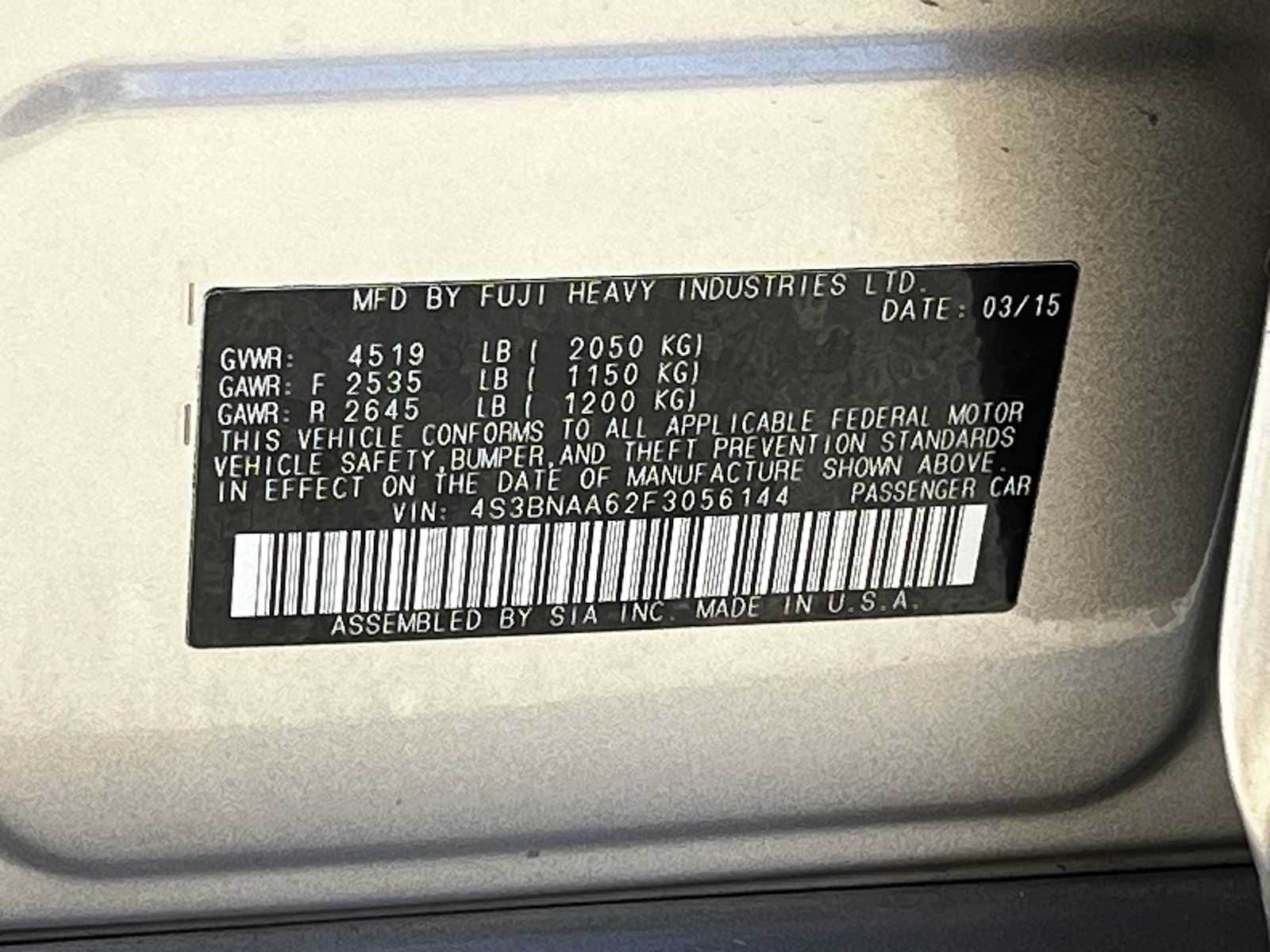 Thumbnail: 2015 Subaru Legacy - 31