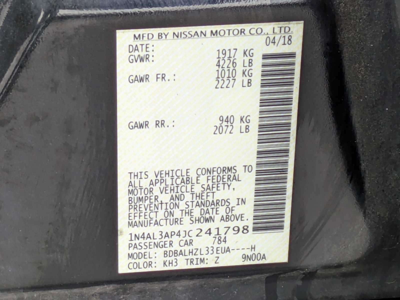 Thumbnail: 2018 Nissan Altima - 32