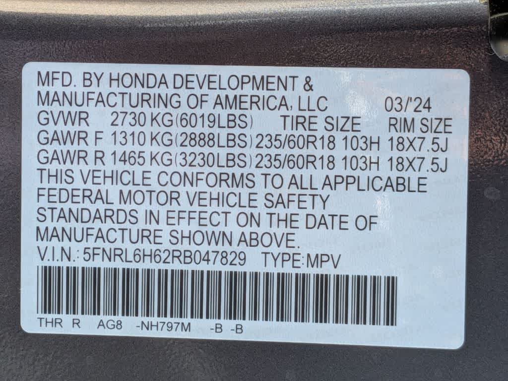 Thumbnail: 2024 Honda Odyssey - 40