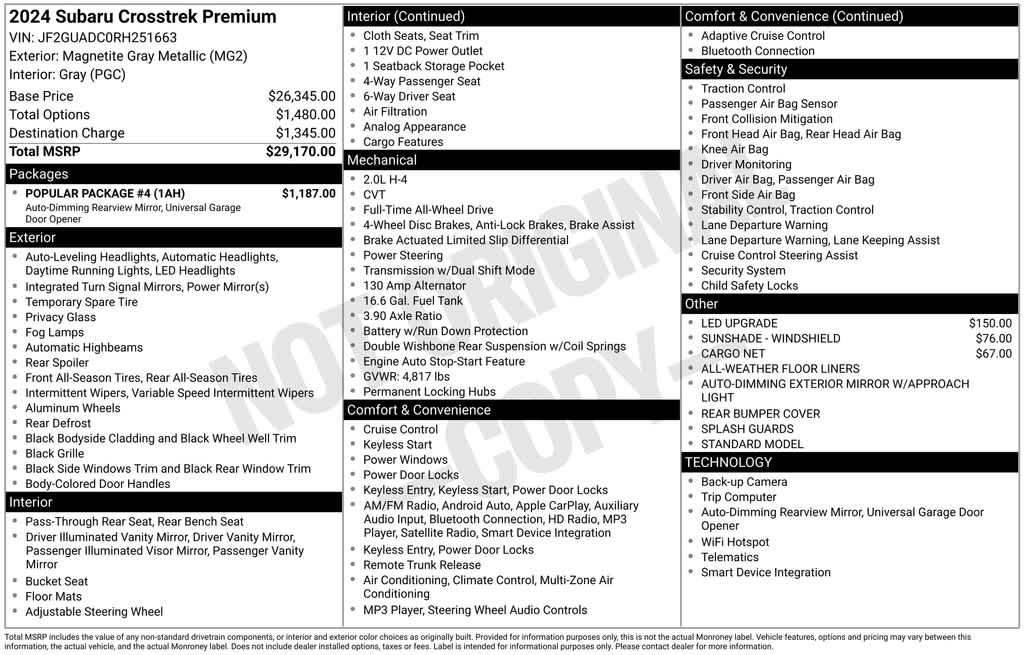Thumbnail: 2024 Subaru Crosstrek - 39