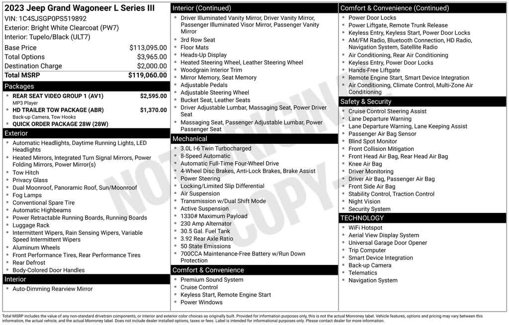 Thumbnail: 2023 Jeep Grand Wagoneer L - 50