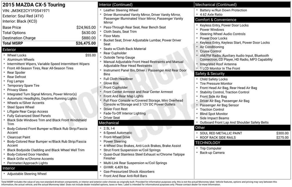 Thumbnail: 2015 Mazda CX-5 - 37