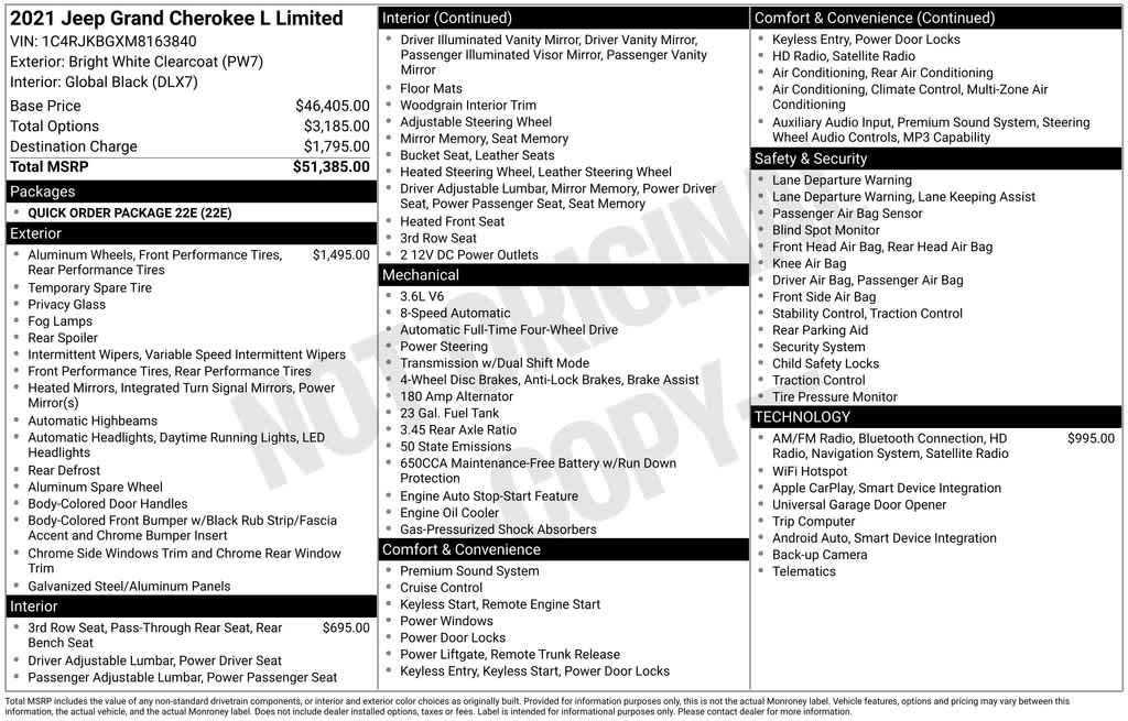 Thumbnail: 2021 Jeep Grand Cherokee L - 3