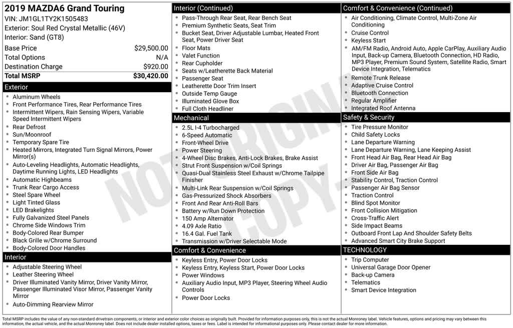 Thumbnail: 2019 Mazda Mazda6 - 4