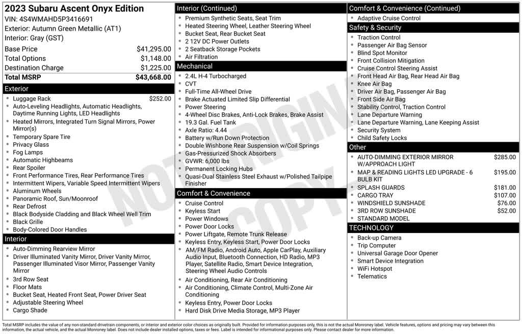 Thumbnail: 2023 Subaru Ascent - 39