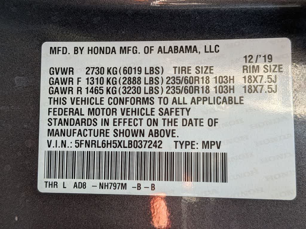 Thumbnail: 2020 Honda Odyssey - 36