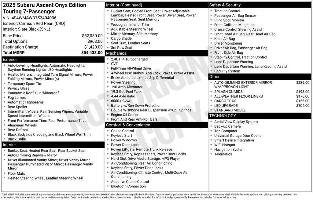 Thumbnail: 2025 Subaru Ascent - 41