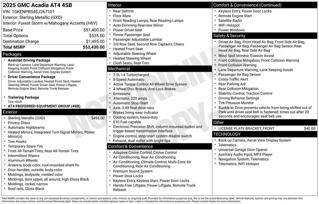 Thumbnail: 2025 GMC Acadia - 40